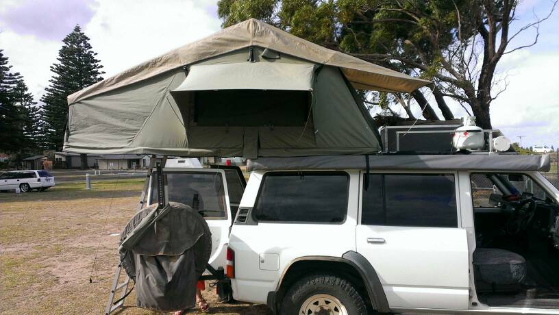 car rental with a rooftop tent in Entebbe